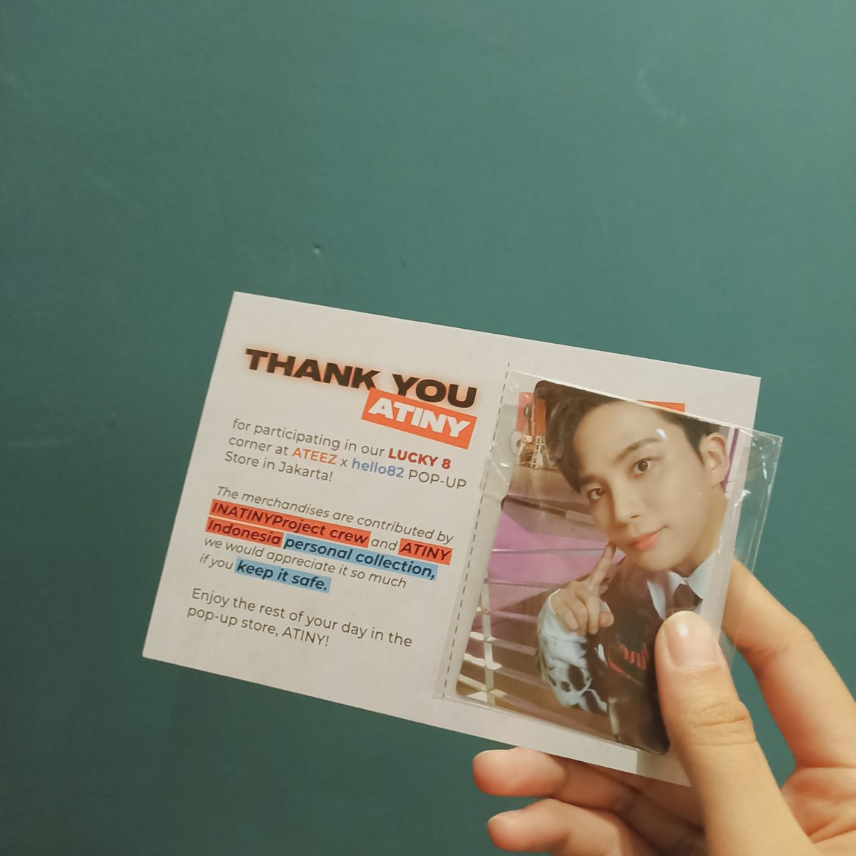 YJBM_'s tweet photo. #ATEEZxhello82_Popup 💕

#BreakThePopup_ID @ATEEZofficial @hello82official @INATINYProject https://t.co/txjcAnfO0Q