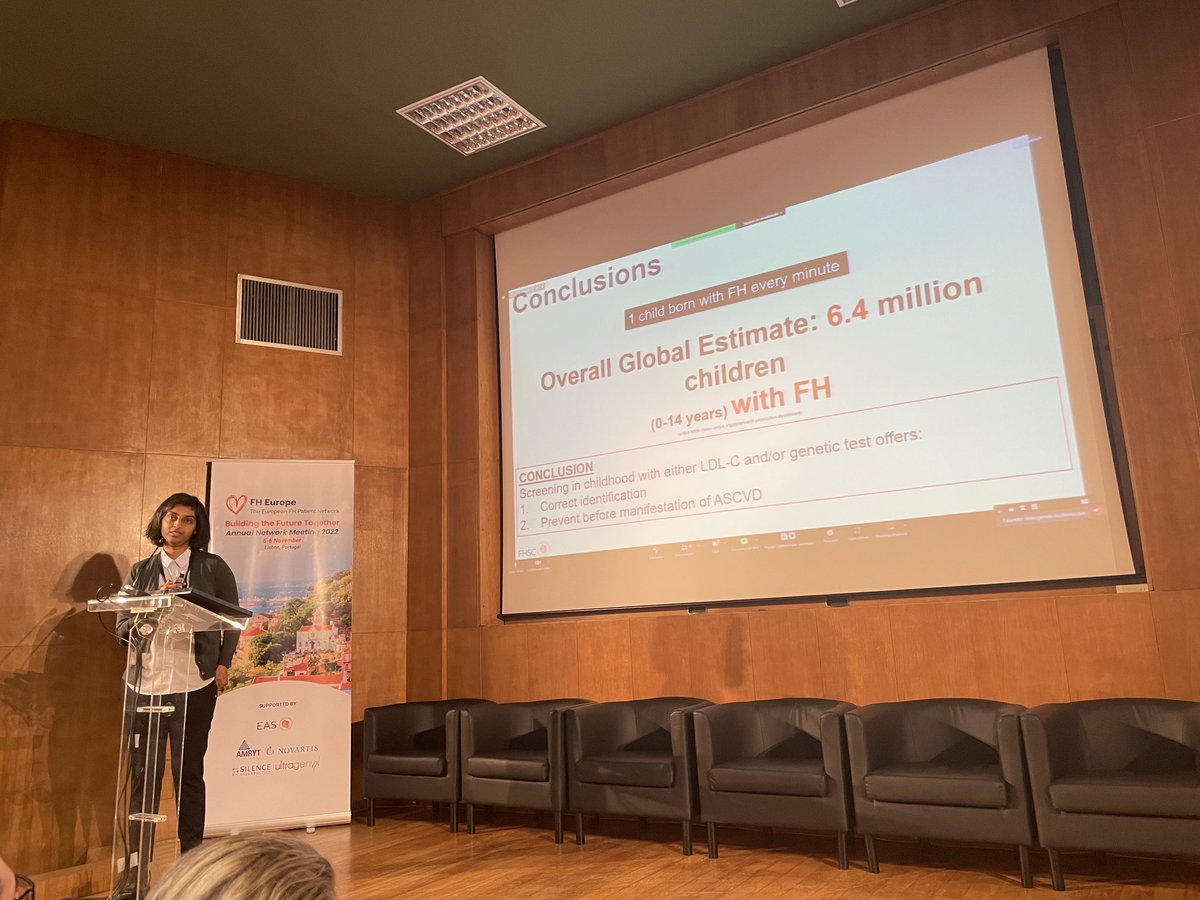 UrhGroselj's tweet photo. 1 child is born with #FH every minute, 95% are currently not diagnosed - great pediatric data from the global FH registry presented by ⁦@KanikaID⁩ from ⁦@fhscglobal⁩ at the ⁦@fhpatienteurope⁩ 2022 annual meeting in Lisbon https://t.co/jgY1hN050c