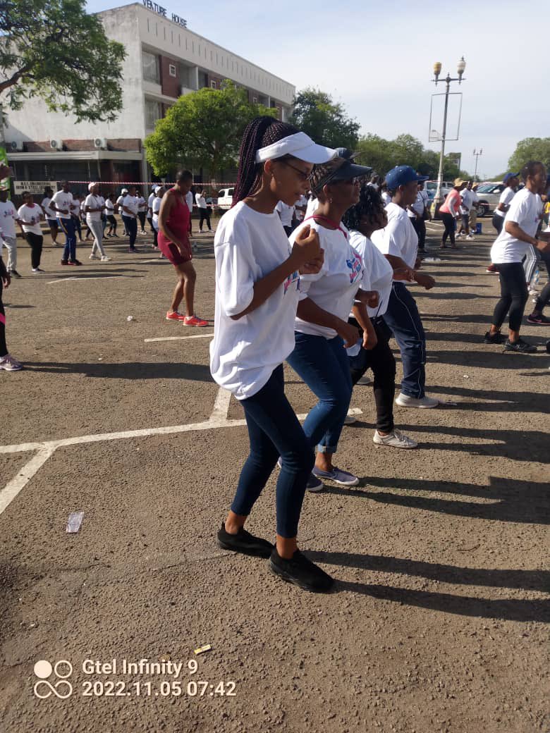 PowerTelZW's tweet photo. Powertel ladies took part in Cancer walk today.@NewsDayZimbabwe
#ImagineItLiveIt
#Powertel https://t.co/2bc65rnwg1