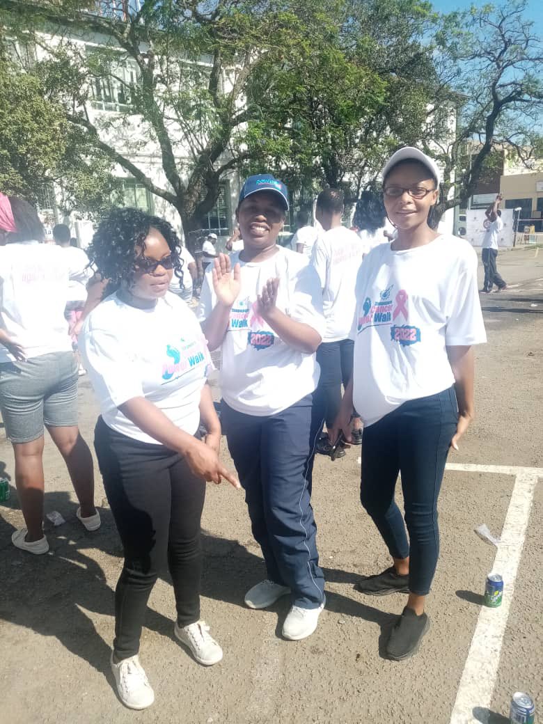 PowerTelZW's tweet photo. Powertel ladies took part in Cancer walk today.@NewsDayZimbabwe
#ImagineItLiveIt
#Powertel https://t.co/2bc65rnwg1
