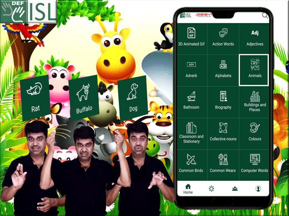 deafenabled's tweet image. Discover sign alternatives for various animals from the DEF ISL App. Download today! #DeafEnabledFoundation #IndianSignLanguage #DEFISL #animals