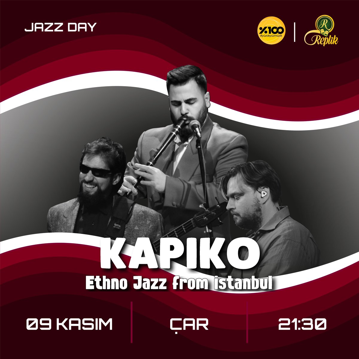 kapikoband's tweet photo. Biz geliyoruz Eskişehir❤️🖤 9 Kasım Çarşamba akşamı, saat 21:30’da Eskişehir’in muazzam mekanı Replik Pub sahnesinde buluşuyoruz🤩 #KAPIKO #Nova #ReplikPub #JazzDays
📍 Replik Pub, Eskişehir
📆 09 Kasım, Çarşamba
⏰ 21:30
🎫 Kapı Bilet
#ethnojazz #fusion https://t.co/OLvpkw8tLH