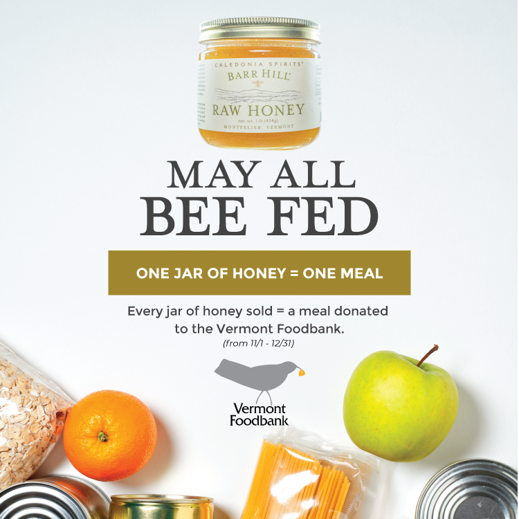 Looking for a sweet and simple way to give back this holiday season?

For every jar of Barr Hill #RawHoney sold, we’re donating a meal to the <a href="/VermontFoodbank/">Vermont Foodbank</a> to help a family in need.

Visit the distillery to pick up a jar, or order online!🍯👉 bit.ly/3Ny6ymY