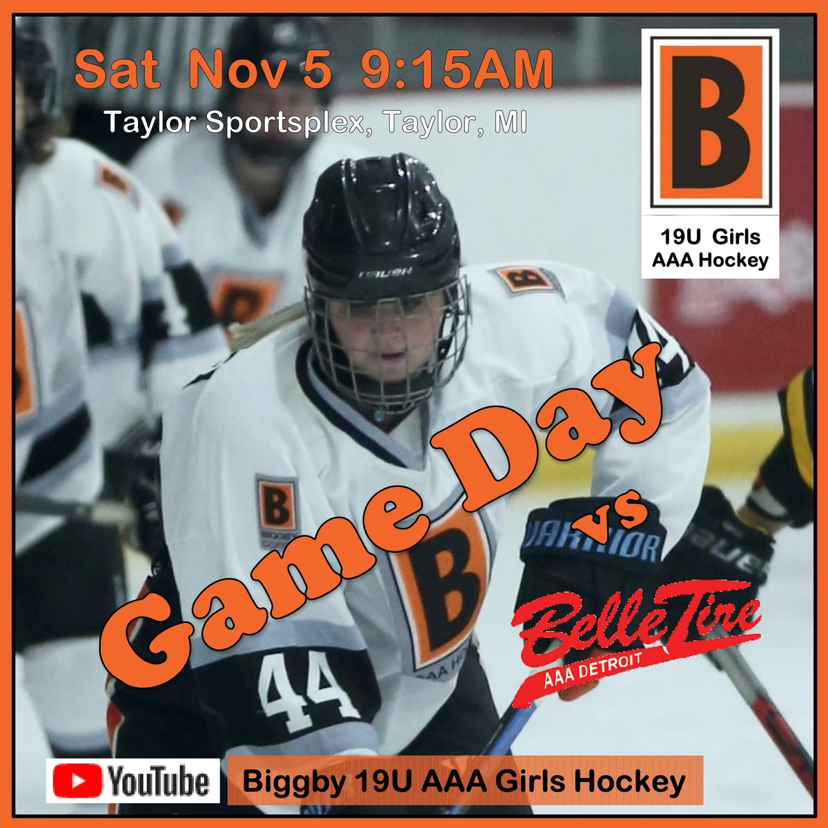 Nothing like a good in-state battle between two southeast Michigan teams (@BTGirlsAAA) before CCM Detroit next weekend!

<a href="/BiggbyAAAGirls/">Biggby AAA Girls Hockey</a>  

#orangevseverybody