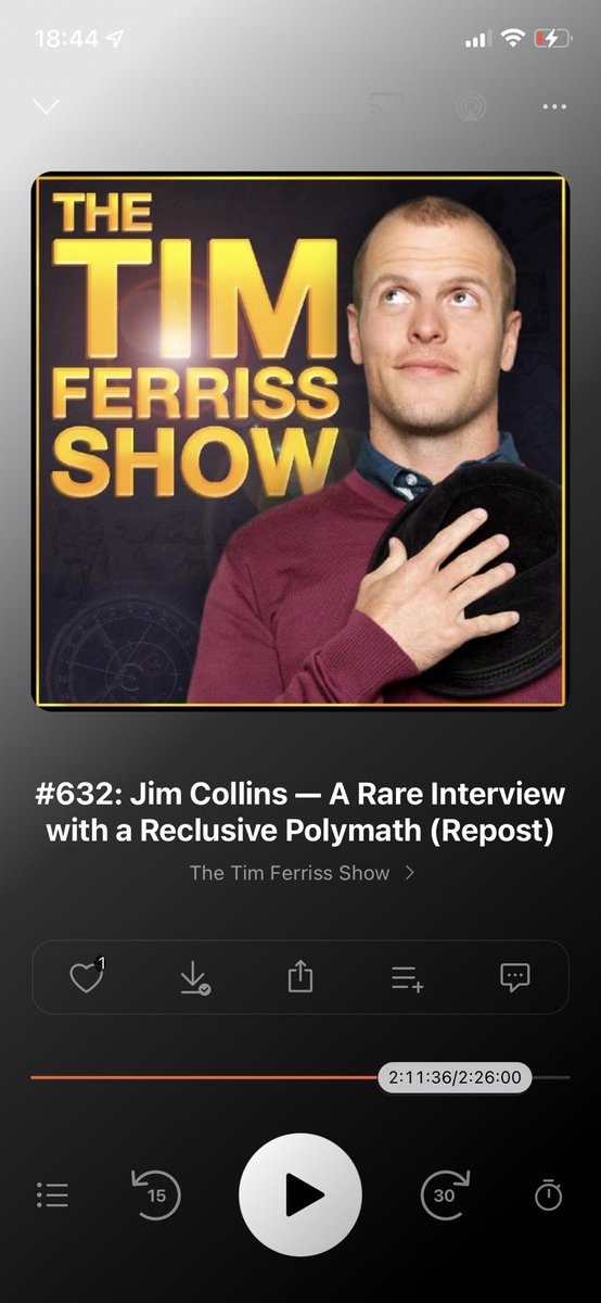 Chiara Capitanio (@kiapi) on Twitter photo ‘The option to come back has negative value when you are on the creative path’. Love this episode <a href="/tferriss/">Tim Ferriss</a> with one of my favourite teachers and authors the amazing Jim Collins #lifeispeople ‘The option to come back has negative value when you are on the creative path’. Love this episode <a href="/tferriss/">Tim Ferriss</a> with one of my favourite teachers and authors the amazing Jim Collins #lifeispeople