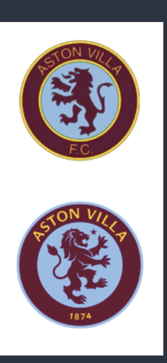 PHigson's tweet photo. I like the round badge but feel it’ll be washed out once on the shirt. It needs the Gold/Yellow of the old badge or another colour to make it standout more. Especially on the middle ring. #avfc #utv #villa https://t.co/Kd3HAaHyhB