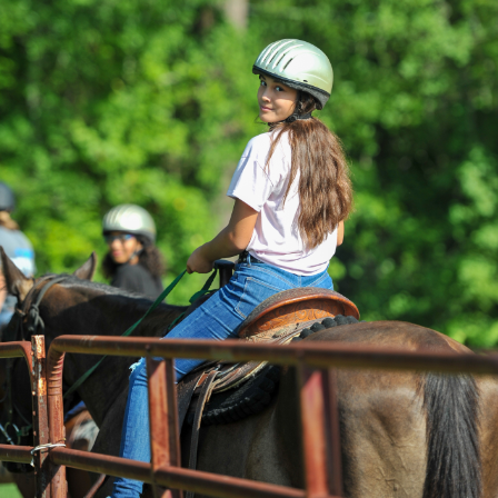 triplerranchva's tweet photo. Did you know that every camper gets to ride a horse at summer camp?! Sign ups are open for 2023 summer camp: https://t.co/yuCCwKKjsk https://t.co/qJixK49GJP