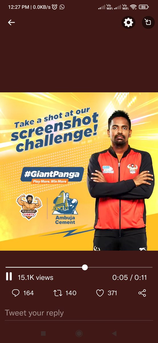 kanji72595's tweet photo. @AmbujaCementACL @ProKabaddi Done https://t.co/jk57vUZ4Eu