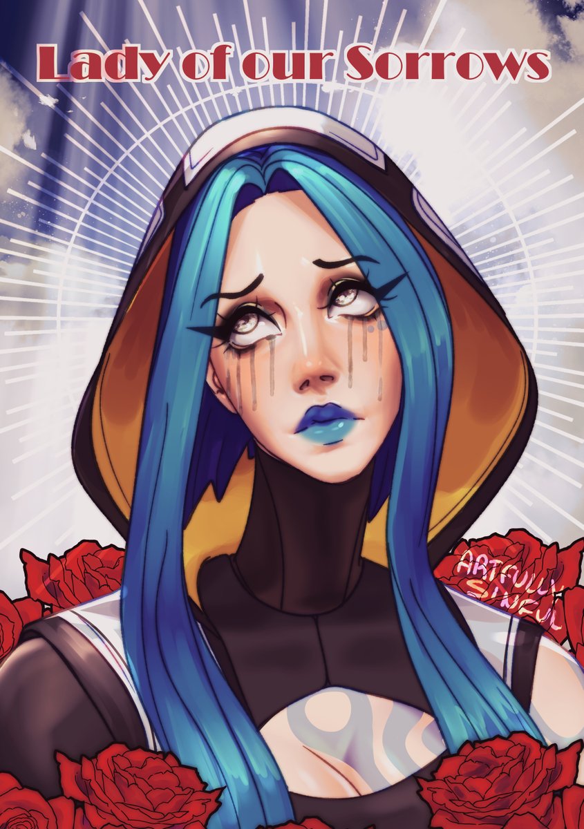 artfullysinful's tweet photo. redraw of an old piece i did of lady of sorrows maya
[Borderlands Maya fanart] https://t.co/GsrsuMhTkm