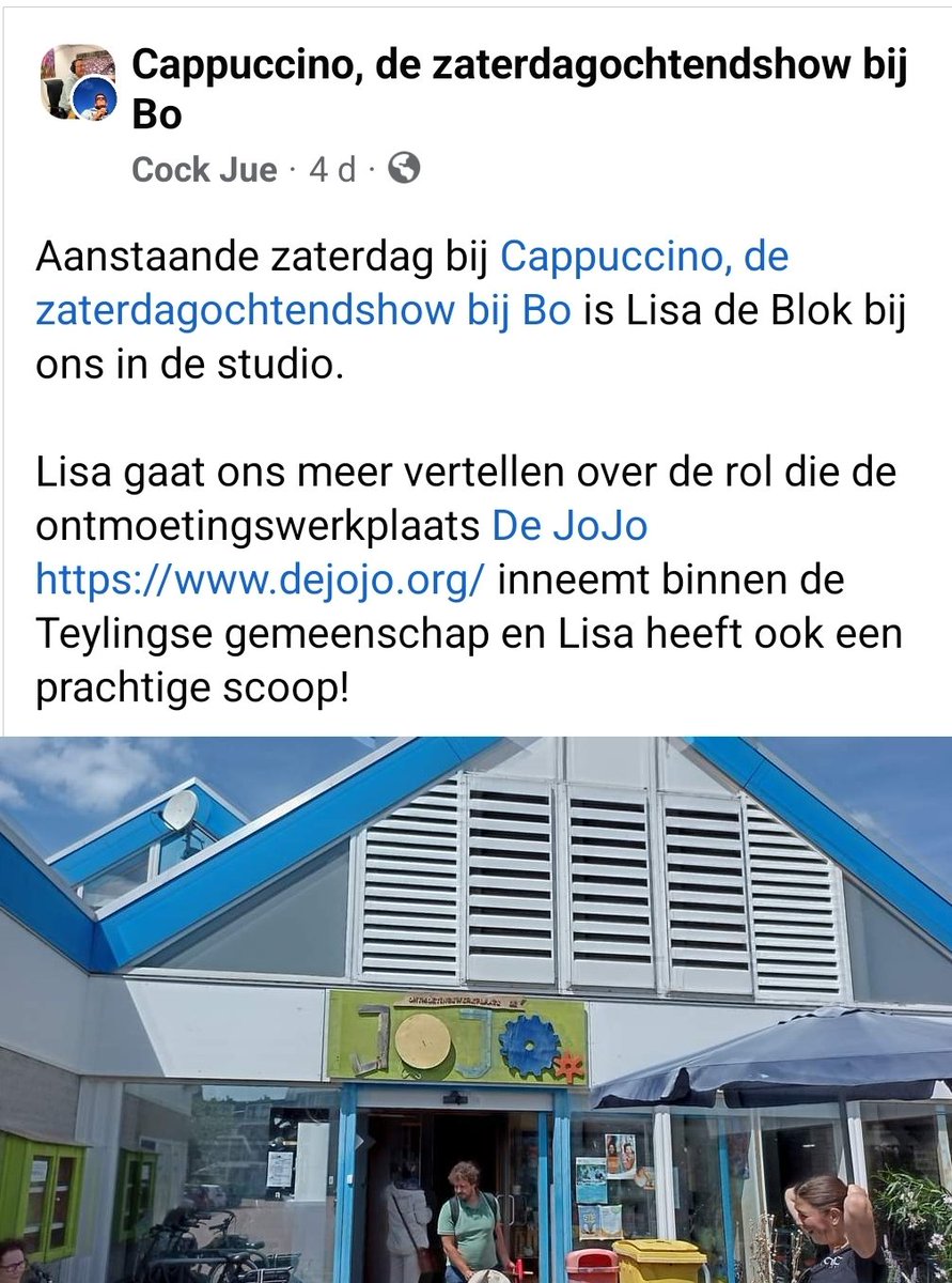Vanochtend zijn we te gast in de studio bij <a href="/CockJue/">Cock Jue</a> voor de Cappuccino zaterdagochtendshow op <a href="/omroepbo/">Bollenstreek Omroep</a> Allemaal luisteren!! 😘