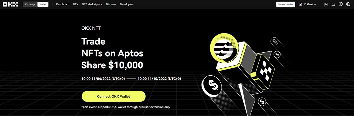 🌟How to Earn $10000 in OKX #NFT Marketplace

1⃣Go Trade 👉okx.com/web3/nft/aptos… and connect your #Aptos wallet-you can connect 
@okxweb3 
2⃣link wallet to join
3⃣Trade given #NFTs/View today's leaderboard
Trading tasks👇

Registration contact：t.me/Piggybtc