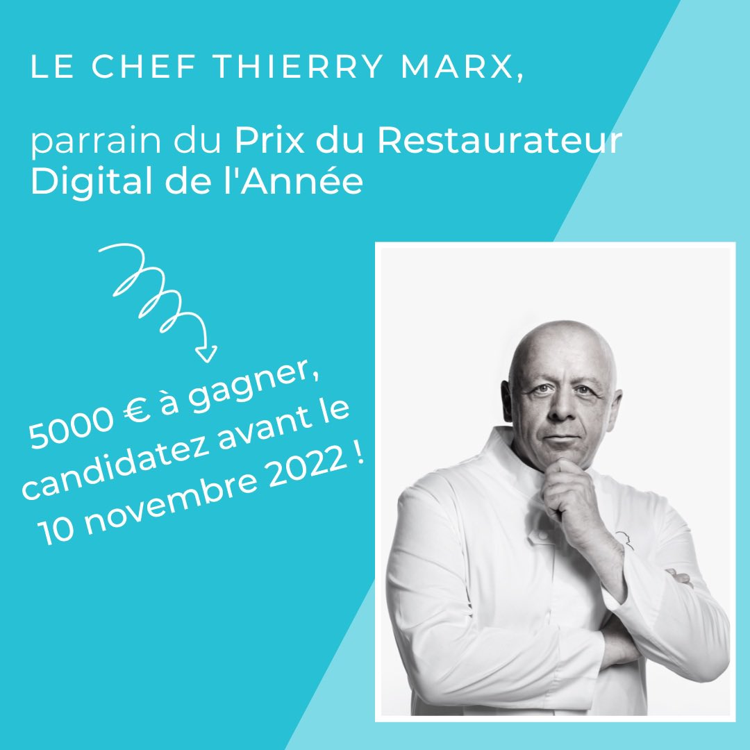 Prix du Restaurateur Digital de l’Année

Concours ouvert jusqu’au 10 novembre 2022. 

Ça se passe ici 👇🏻👇🏼👇🏽👇🏾👇🏿

libeo-team.typeform.com/to/C4E6Ums1?ut…