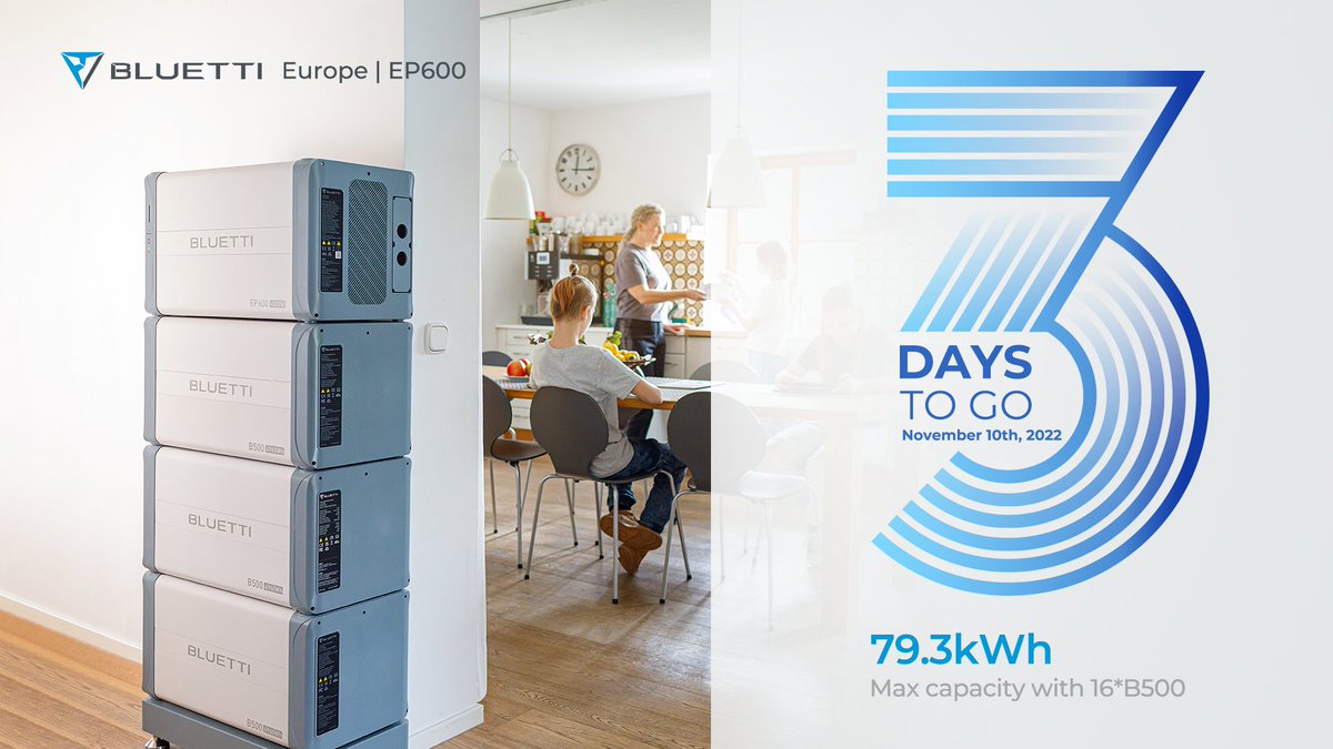 bluetti_inc's tweet image. #3dayscountdown  The reveal of EP600 Whole-house Solar System in Europe is just three days away!

⚡Don't forget to join the Facebook group to get the debut price and more surprises, so act now!