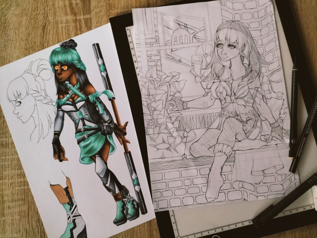 das_ley's tweet photo. It's about time... 4the next Illustration OwO
Excited how it will Turn & look in color? ✨
#traditionalart #ArtistOnTwitter #artmoots
#sketch #sketchart #lightpad #rwby #rwbyoc #originalcharacter #oc #illustration #illustrationartist #TwitchDE #twitchstreamer #darkskin #LeysArt https://t.co/7XvBnFGGjS