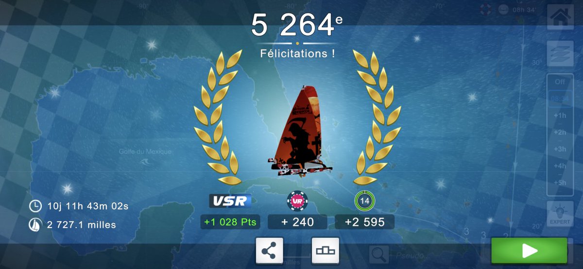 Javaisditnon's tweet image. Merci @VirtualRegatta pour cette course de l’horreur qui a bien joué son rôle pour moi ! La pire vécue sur le jeu. A chaque connexion j’étais aux fraises, à chaque MAJ météo ça n’allait pas. Outch dur dur ! Heureusement les membres @Team_Vendee_TVD ont montré le maillot ! 🤟