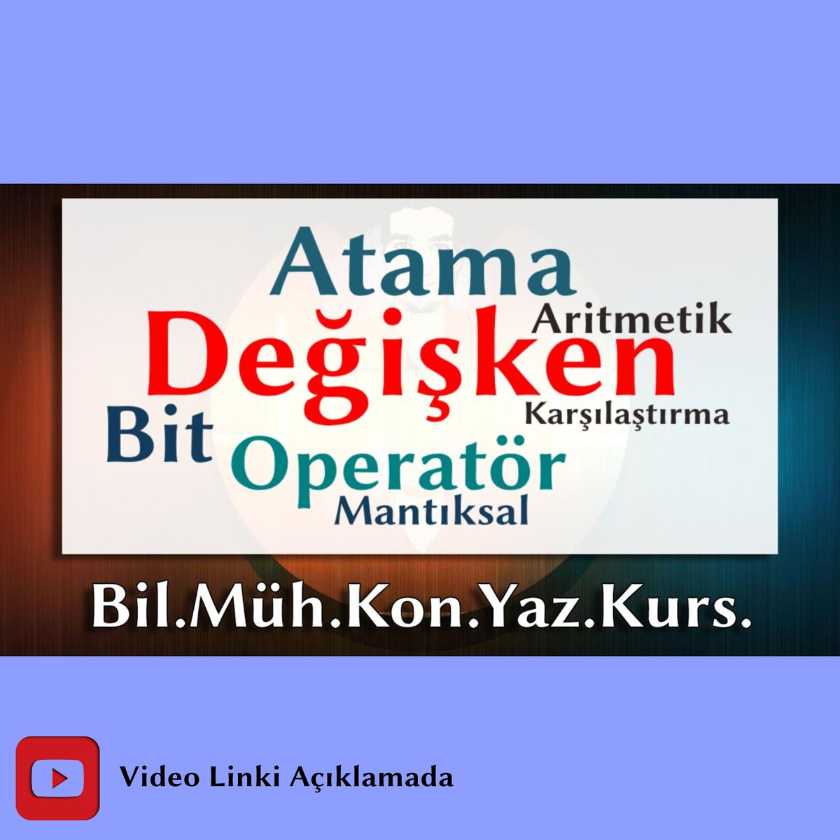📚 Konular:
➡ Değişken Nedir?
➡ Operatör Nedir?
↪ Atama İşlemleri
↪ Aritmetik İşlemleri
↪ Karşılaştırma İşlemleri
↪ Mantıksal İşlemler
↪ Bit Seviyesi İşlemler

🔗youtu.be/vwpJfZJ-58Q

🏷 #yazilim #software #programlama #kod #command #variable #operator #assignment