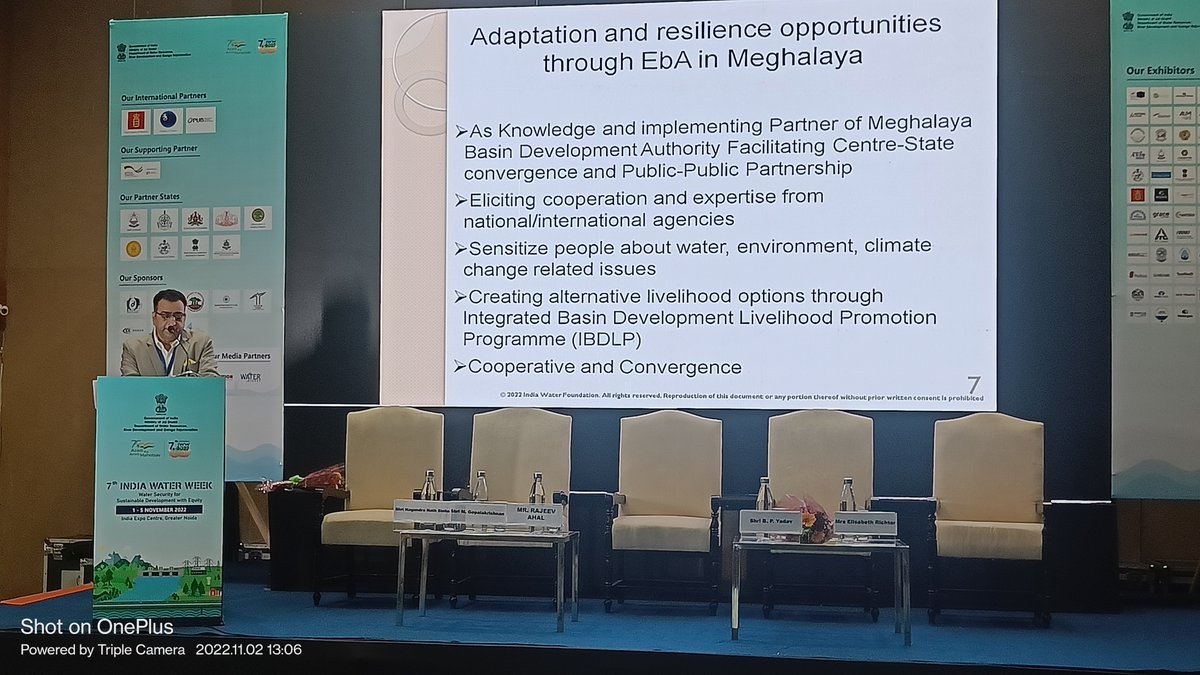 IndiaWaterFoun1's tweet photo. "#HolisticThinking, #CrossSectoralPerspectives and #ProactiveWork are required to #advanceclimateadaptation work. We have to focus on #crosscuttingchallenges, which include geographical boundaries within and between countries as well as .....read more https://t.co/FvxuiPAYmI https://t.co/yWxmdaJTJ5