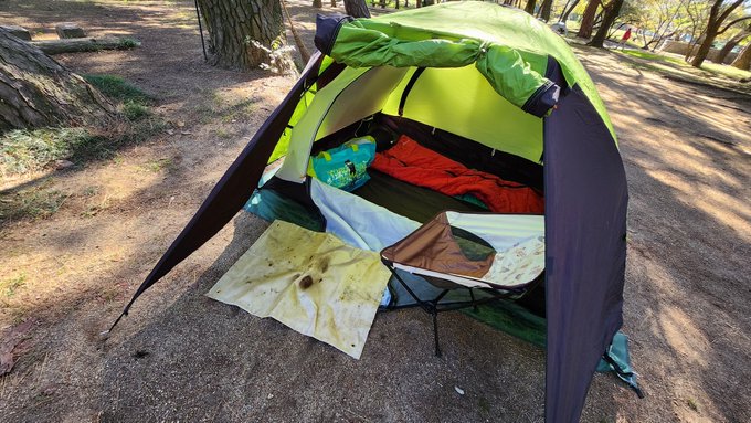 キャンプするよ 