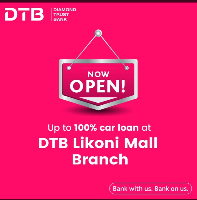 Itsmso_ke's tweet photo. Im in Mombasa na nimepitia pale Likoni Mall nikapata @DTBKenya's new branch where they are offering upto 100% car loan finance.The bank is located at the ground floor of Likoni Mall.Njoo tuwatembelee tupate Car loans.
#BankWithDTB https://t.co/vdLOFPbAsm