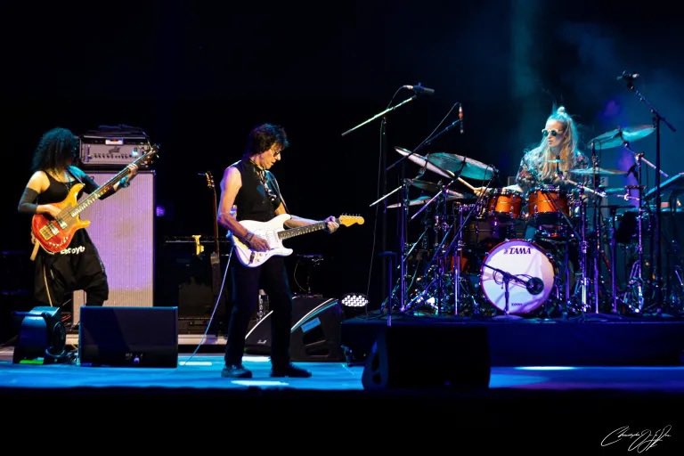 Enjoying each second on stage with the great <a href="/jeffbeck/">Jeff Beck</a> #johnnydepp <a href="/rhondasmithbass/">rhonda smith</a> @robertadamstevenson