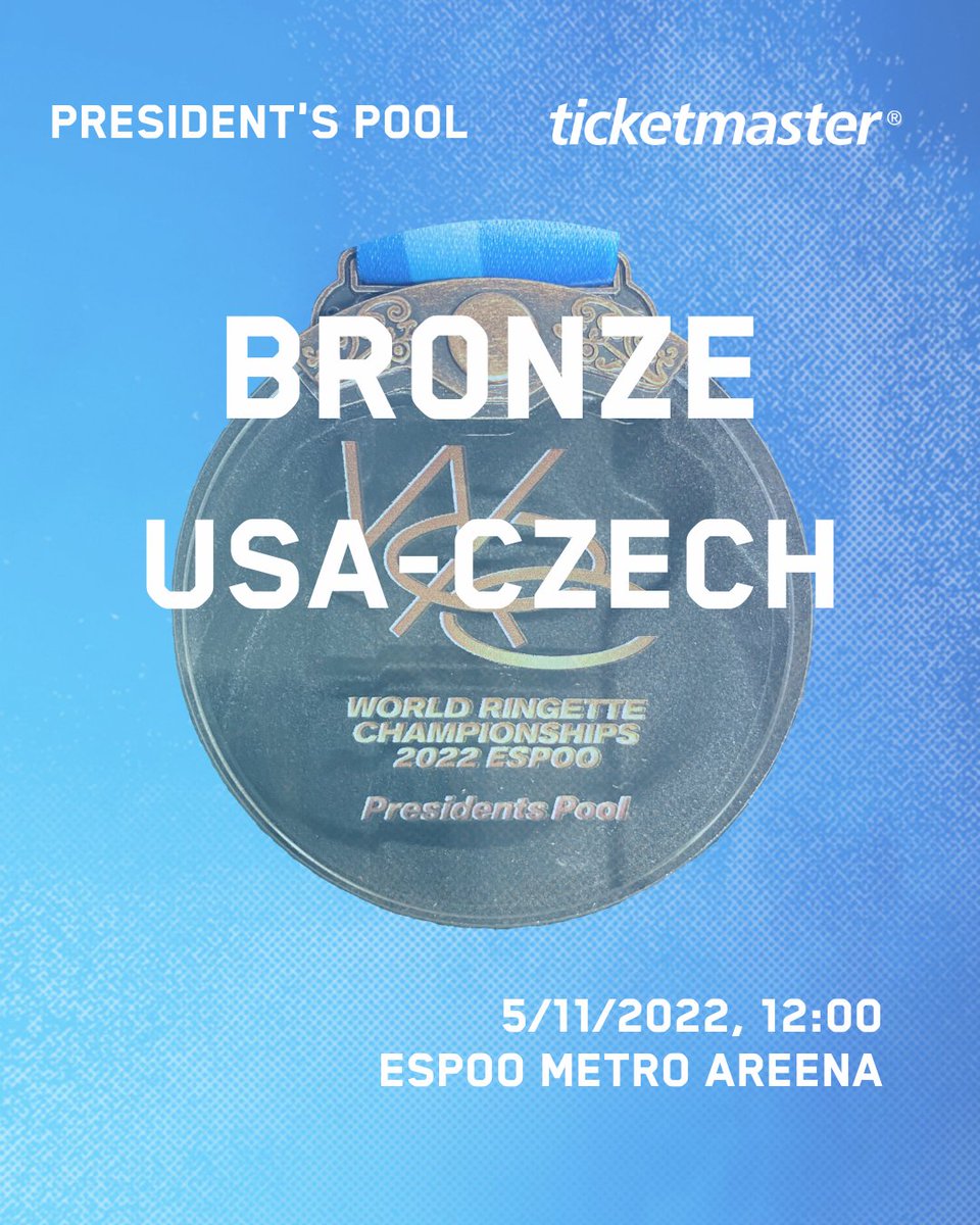 The first game on Saturday is President´s Pool game USA-Czech. Game starts at 12:00 am at <a href="/MetroAreena/">Espoo Metro Areena</a>  The winner of this game will face Team Sweden on Sunday aiming the victory of President’s Trophy. 

Watch LIVE youtube.com/watch?v=5_DBVG…

#WorldRingette <a href="/irfringette/">International Ringette Federation</a>