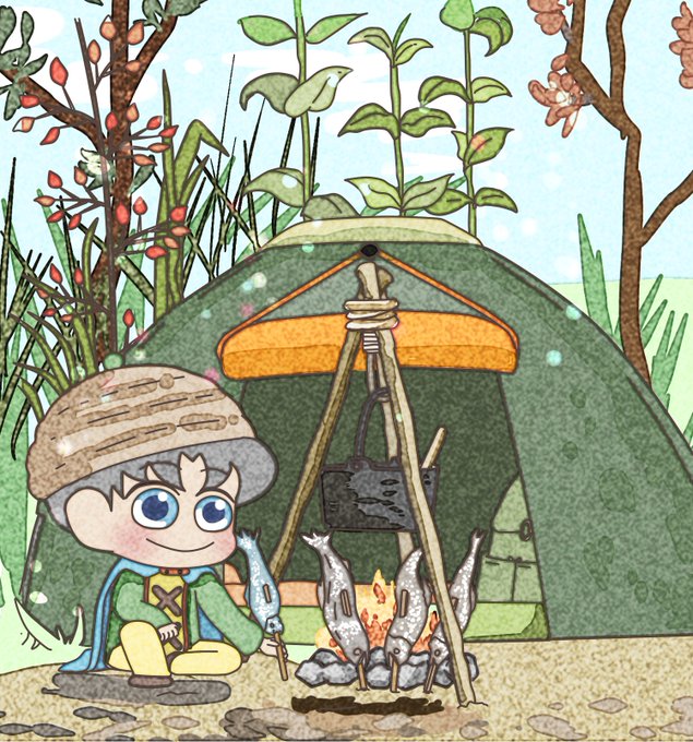 「キャンプファイヤー 帽子」のTwitter画像/イラスト(古い順)