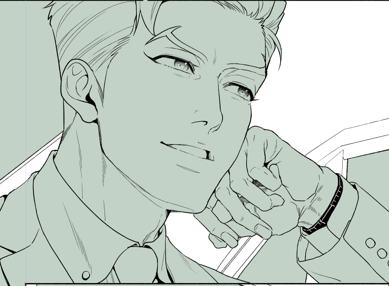 今日も推しの顔がいいので頑張って推しの顔をよく描かないといけない………… 