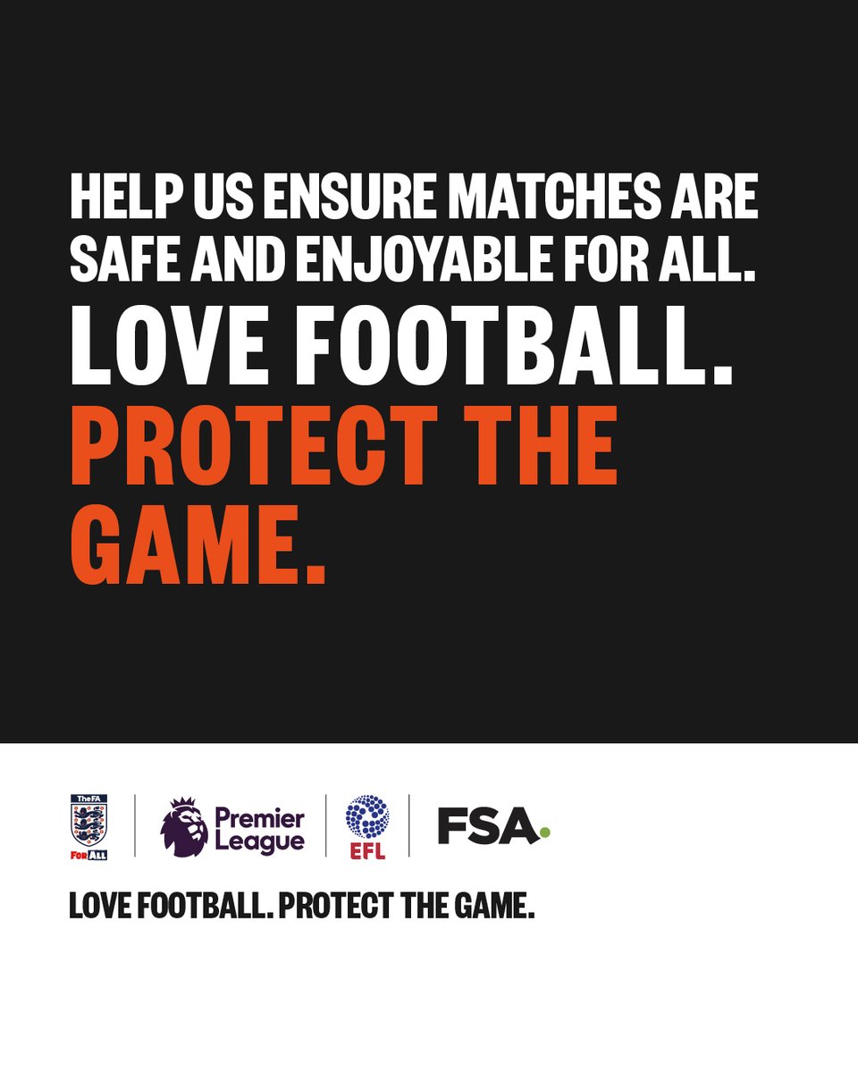 Our game should be welcoming, enjoyable and safe for everybody. Dangerous behaviour has no place in football and society.

#LoveFootballProtectTheGame