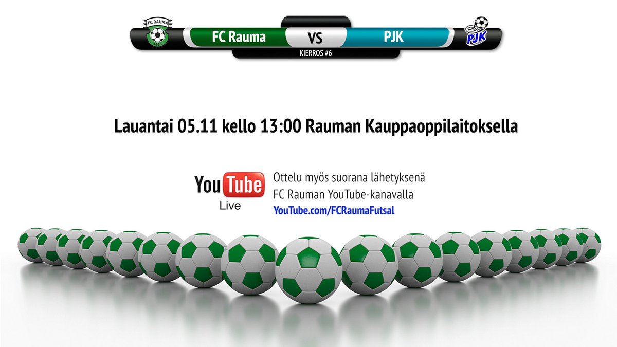 Tänään mennään taas klo 13.00 alkaen kauppiksella! Jos et pääse paikalle, näet ottelun suorana myös täältä youtu.be/nP7ufT5gZ8w #futsalfi #rauma