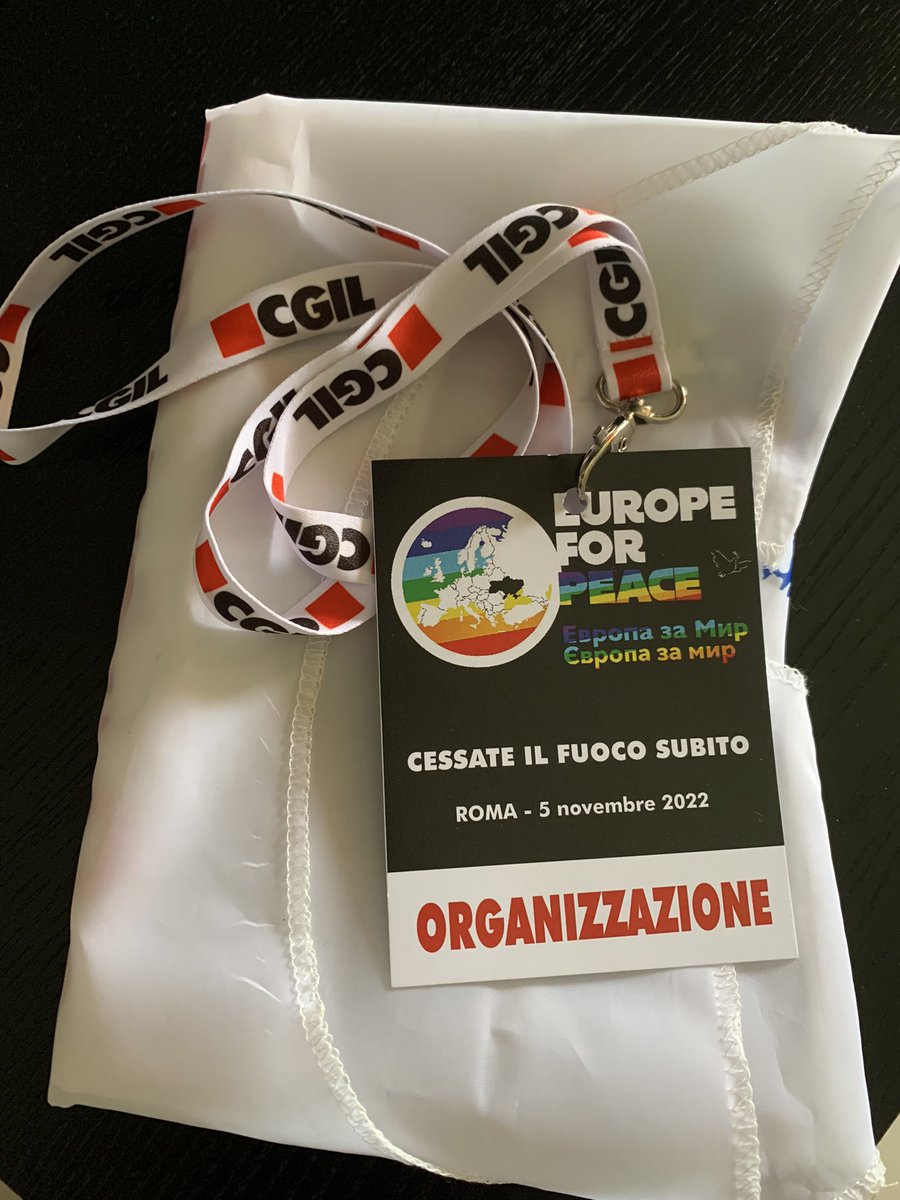 ADeLuca_SlcCgil's tweet image. Sicuro saremo più di 50.
#EuropeForPeace 
#CGIL
#5novembre