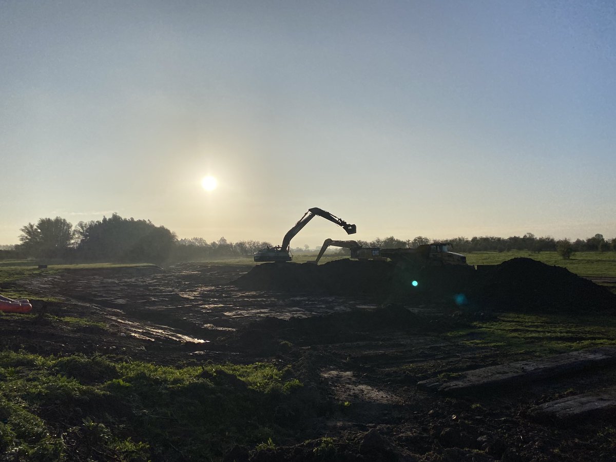 Cortenoever project, hoe mooi is de morgen!#waterbouw