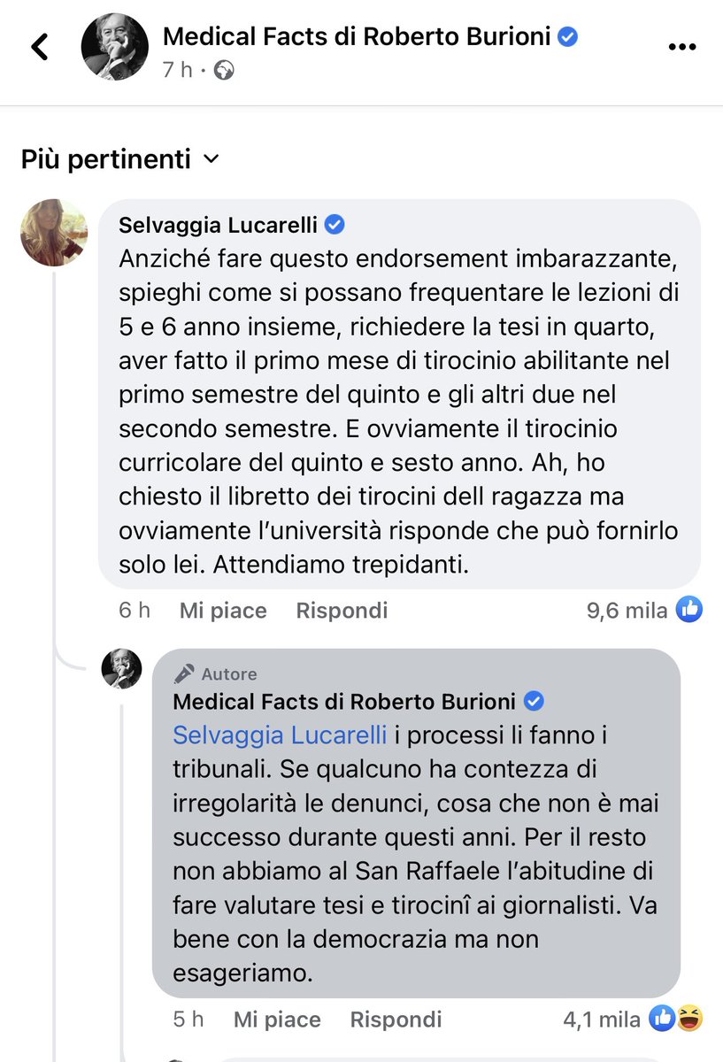 Nella risposta di Burioni c’è tutto il marcio possibile.