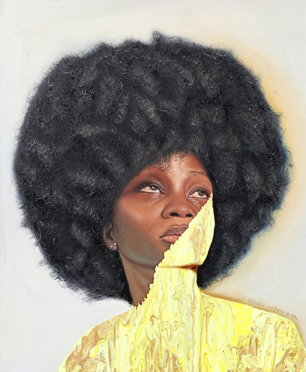 BEATIFIC 
Oil and acrylic on canvas 
Artist: Victoria Ndubuisi