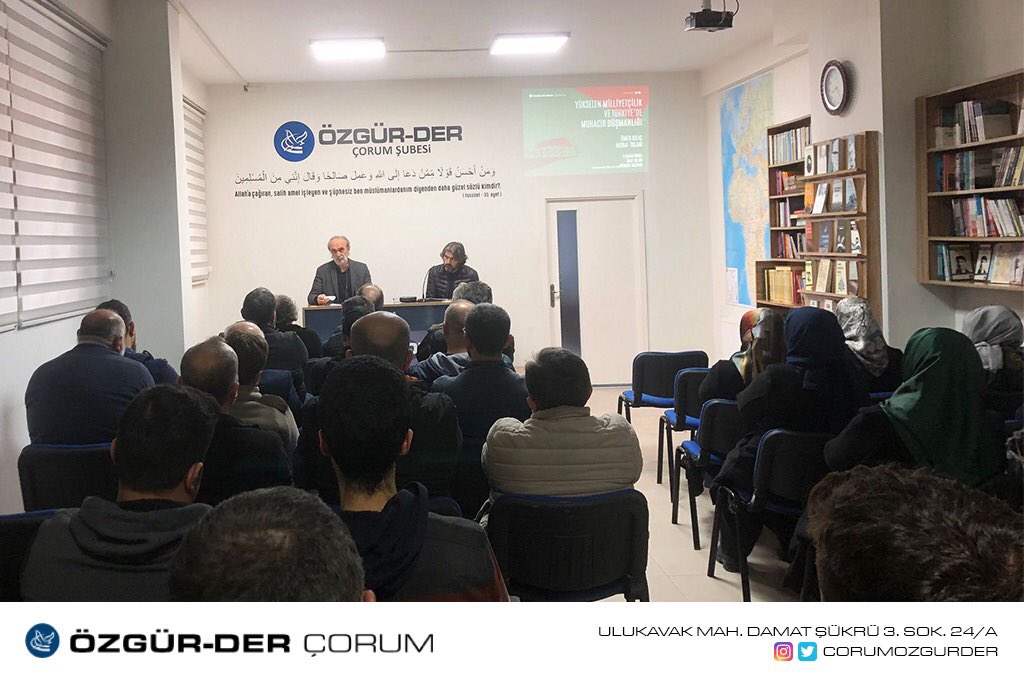 2022/23 dönemi seminerlerimize Ömer Kılıç ve Murat İslam’ın sunduğu “Yükselen Milliyetçilik ve Türkiye’de Muhacir Düşmanlığı” programı ile başladık. 

Programlarımız aylık periyotlarla devam edecek inşallah. 

Rabbimizden çalışmalarımızı bereketlendirmesini niyaz ediyoruz!