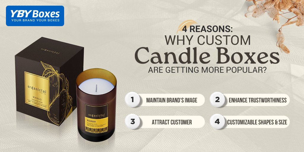 YBYBoxesUSA's tweet photo. #Customcandleboxes are widely used by successful brands to sell their scented and customized #candles. These boxes will attract more customers and drive sales for your brand. 🤳
Some Amazing Benefits of Using Custom Printed Candle Boxes: https://t.co/DFYD1UesNO

#YBYBoxesUSA #box https://t.co/EUy9r3UZq2