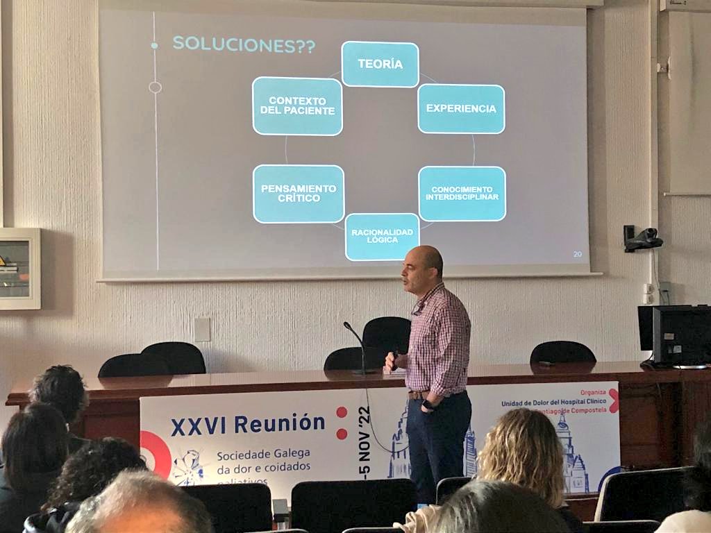 📢 Dr. <a href="/FelipeZaballos/">felipe hernandez zaballos</a> "¿Pensamos cuando tratamos?" 
XXVI Reunión de la sociedad gallega de #Dolor y cuidados paliativos #Sgador22 (<a href="/sgadolor/">SGADOR</a>)  <a href="/Sedolor/">Sociedad Española del Dolor</a> <a href="/anestereadol/">Anestesiología, Reanimación y Dolor - Salamanca</a>
🌍 Santiago de Compostela 4-5 nov22