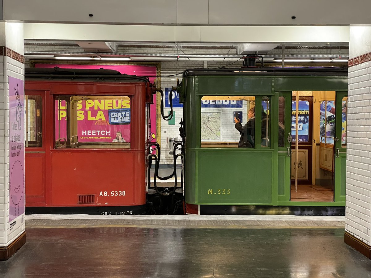 SongPKM's tweet photo. Les voitures Sprague vous attendent sur la @Ligne9_RATP à Porte de Saint-Cloud pour les #100ansLigne9 tout ce week-end (de 10h à 19h) ! https://t.co/5LZtDVGPmL