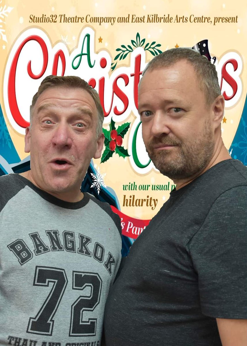 paullyv71's tweet photo. Meet the wife. Philma Crachit herself. Cannot wait to act across from these two highly talented fellas. Still some tickets left for our panto...but not many. #eastkilbride #panto #studio32 https://t.co/lKvVKVuLW0 https://t.co/cDTGNIrffN
