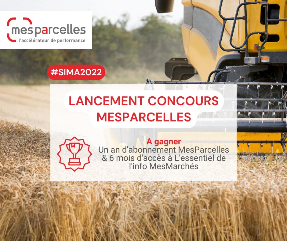 [#SIMA2022] J-1 📅

📍Le début du @sima_paris, c'est demain. L'équipe #MesParcelles vous attend nombreux sur son stand K036 - Pavillon 5A, avec quelques surprises !

🤫 Pour devenir l'un des futurs utilisateurs MesParcelles, répondez demain, sur le stand, à la question du jour !