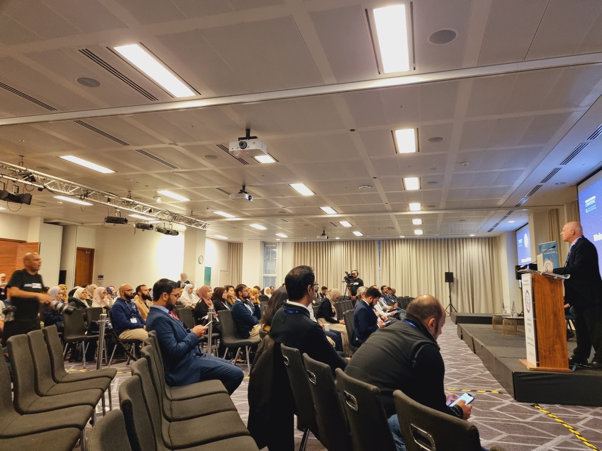 fimaweb's tweet photo. The @BritishIMA Annual Conference has begun in London which is sold out, mashaAllah!
Dr Sharif Kaf Al Ghazal, BIMA President introducing the event. https://t.co/5T6lXs81oq