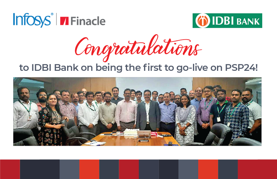 Finacle's tweet photo. Congratulations to @IDBI_Bank  leveraging Finacle Core Banking Platform V 10.2.18, for being our first client in India to successfully upgrade to the latest released Product Service Pack - PSP24. 
𝗔 𝗯𝗶𝗴 𝘀𝗵𝗼𝘂𝘁𝗼𝘂𝘁 𝘁𝗼 𝘁𝗵𝗲 𝗲𝗻𝘁𝗶𝗿𝗲 𝘁𝗲𝗮𝗺! https://t.co/KFXQgTauAX