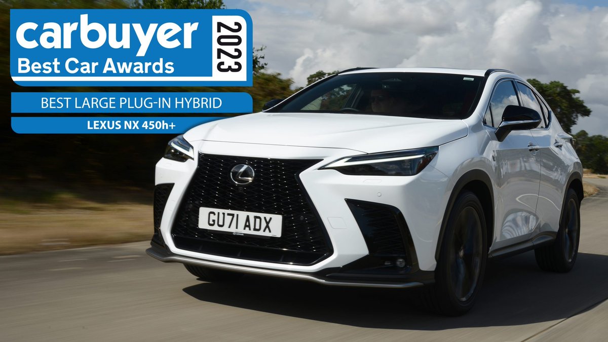 LexusCheltenham's tweet photo. The New Lexus NX 450h+ has added to its honours tally, receiving the Best Large Plug-in Hybrid Car title in the 2023 Car Buyer Awards.

Read more:
https://t.co/vlkvniY5MF https://t.co/Jz8sibxdsz