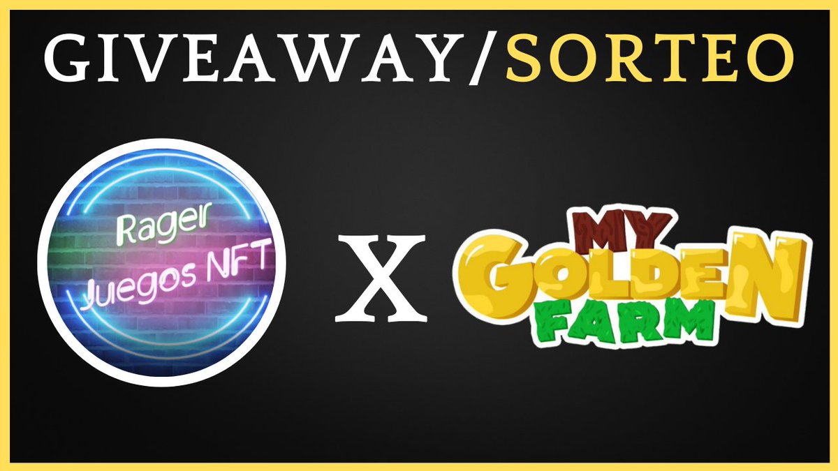 🚨 SORTEO / GIVEAWAY 🚨

Sorteamos 10 NFT valorados en +60$ de My Golden Farm
 
🎁 10x NFT (+60$) <a href="/qatarstars_nft/">Qatar Stars</a>
 
 Requisitos:

✅Follow <a href="/RagerrrYT/">RAGER / eSpartans ⚔</a>
✅Like❤️and Retweet 🔃
✅¡Menciona a 3 amigos
✅Completar este form: docs.google.com/forms/d/1EGcyl…