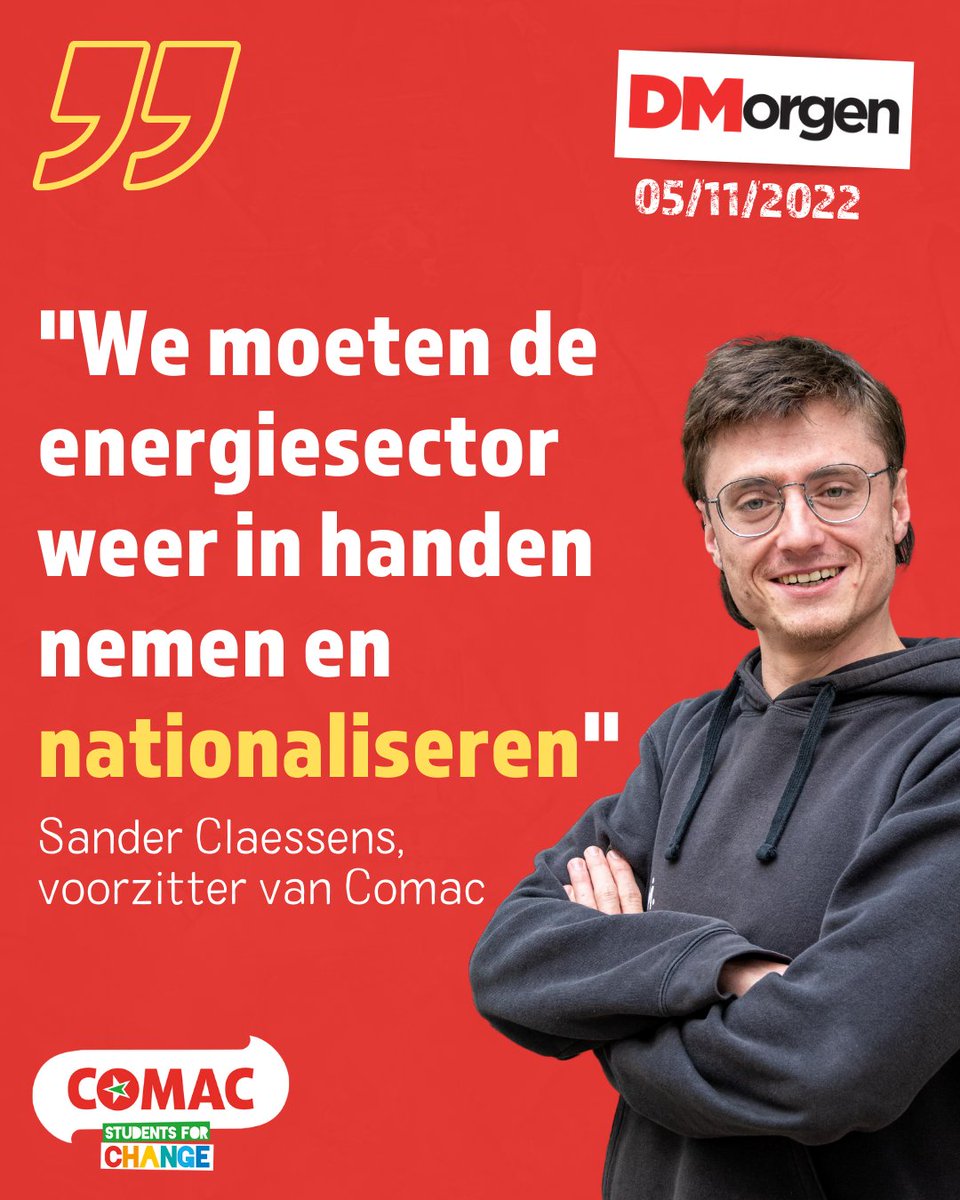Blokkeer de prijzen zoals in Frankrijk. En neem de energiesector terug in publieke handen. Dat is beter voor onze factuur en voor het klimaat. Lees de opinie van <a href="/SanderClaess/">Sander Claessens 🔻🍉</a>  hier: demorgen.be/meningen/in-fr…