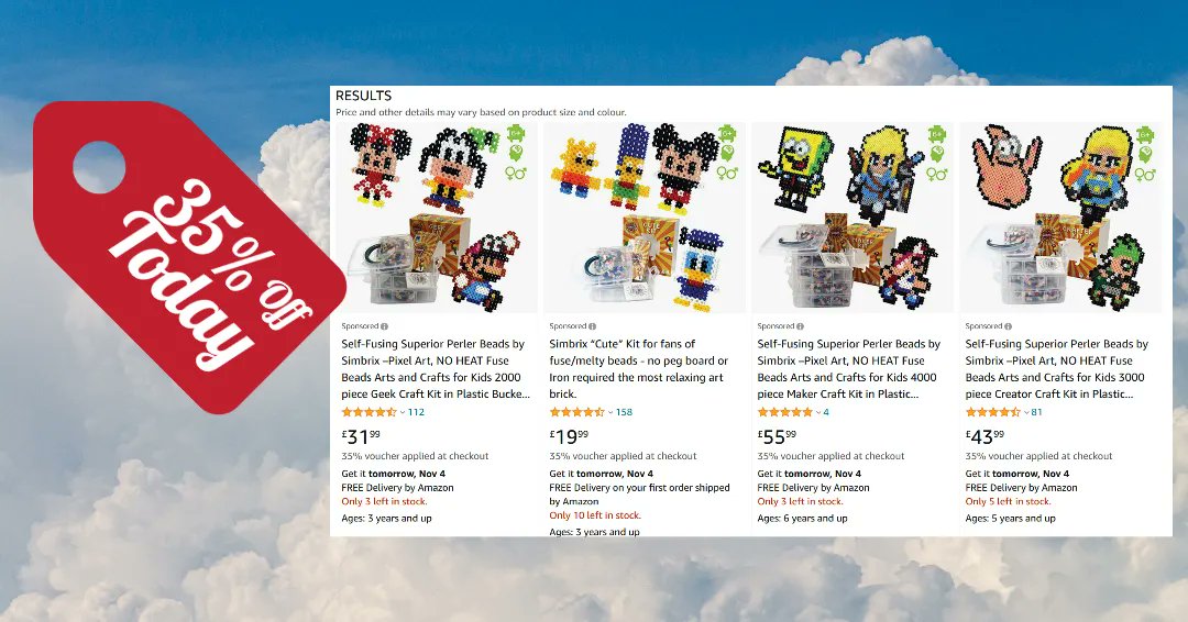 Simbrix's tweet image. All Simbrix Kits now 35% off on Amazon UK  in time for Christmas gift buying. Stock is limited currently but will be getting more in soon for you all to grab this great offer!

buff.ly/3DwnwO4

#pixelart #amazonseller #pixel #amazondeal #art #bit #pixelartist