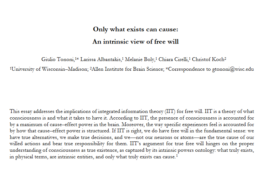 Neuro_Skeptic's tweet photo. "If integrated information theory (IIT) is right, we do have free will in the fundamental sense" https://t.co/A3uRuSsmTi hmm https://t.co/1SglN11Zjq