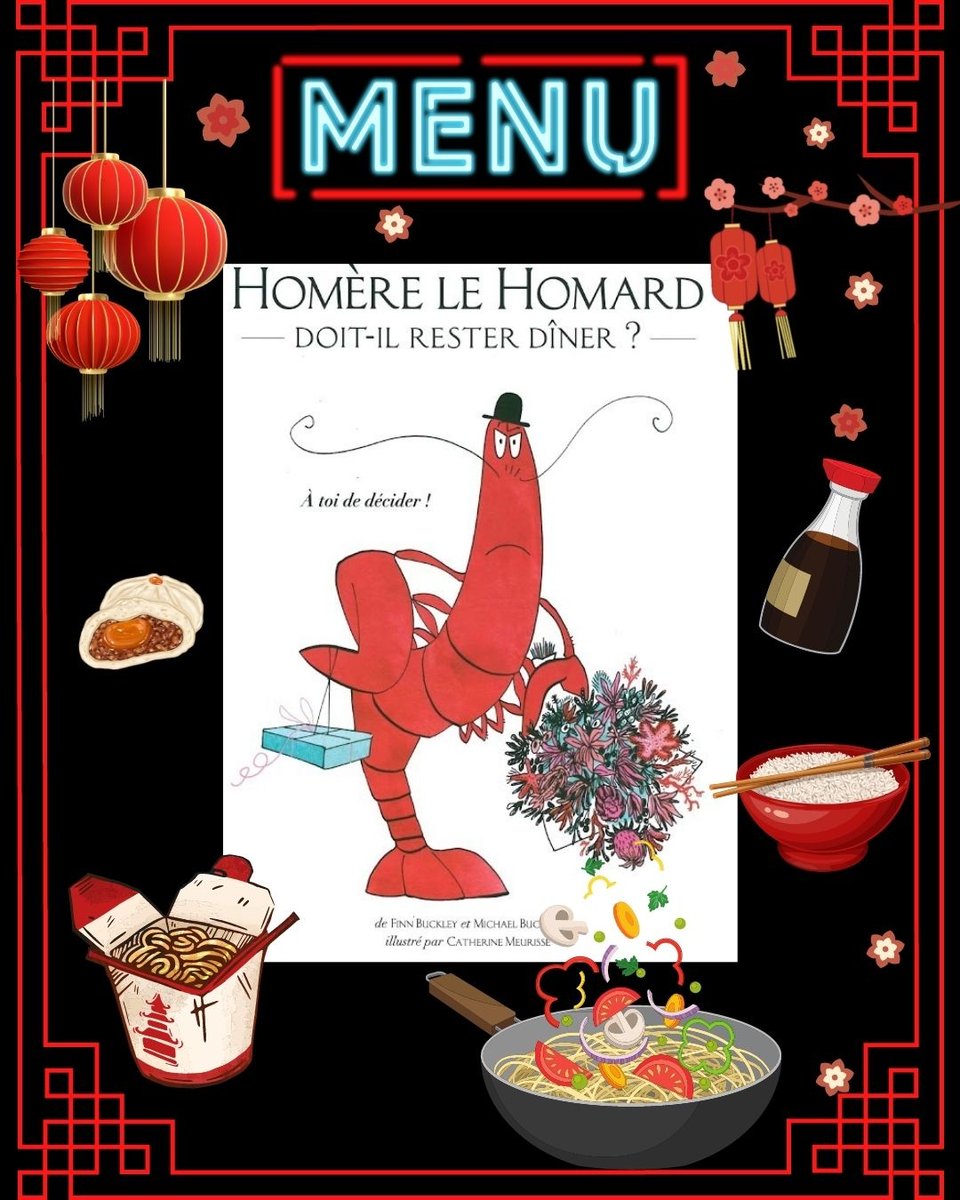 chamallowsread's tweet image. Homère le homard doit-il rester dîner ?  🦞

Homère le Homard est ravi le jour où il reçoit une invitation à dîner. Mais à son arrivée, on lui offre des bracelets pour ses pinces et on lui propose de prendre un bon bain d’eau bouillante.