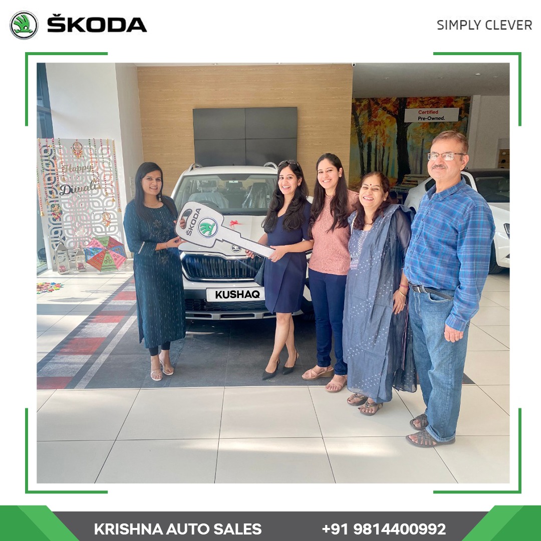 krishnaautosale's tweet photo. Heartfelt Congratulations to Ms. Shefali Seth and family. We are extremely excited and overwhelmed as you prepare for the homecoming party of your new family member ŠKODA KUSHAQ.
.
#KrishnaAutoSales #Bathinda #Jalandhar #Chandigarh #Punjab #patiala #SkodaKushaq #KrishnaSkoda https://t.co/cPdDiW3xMV