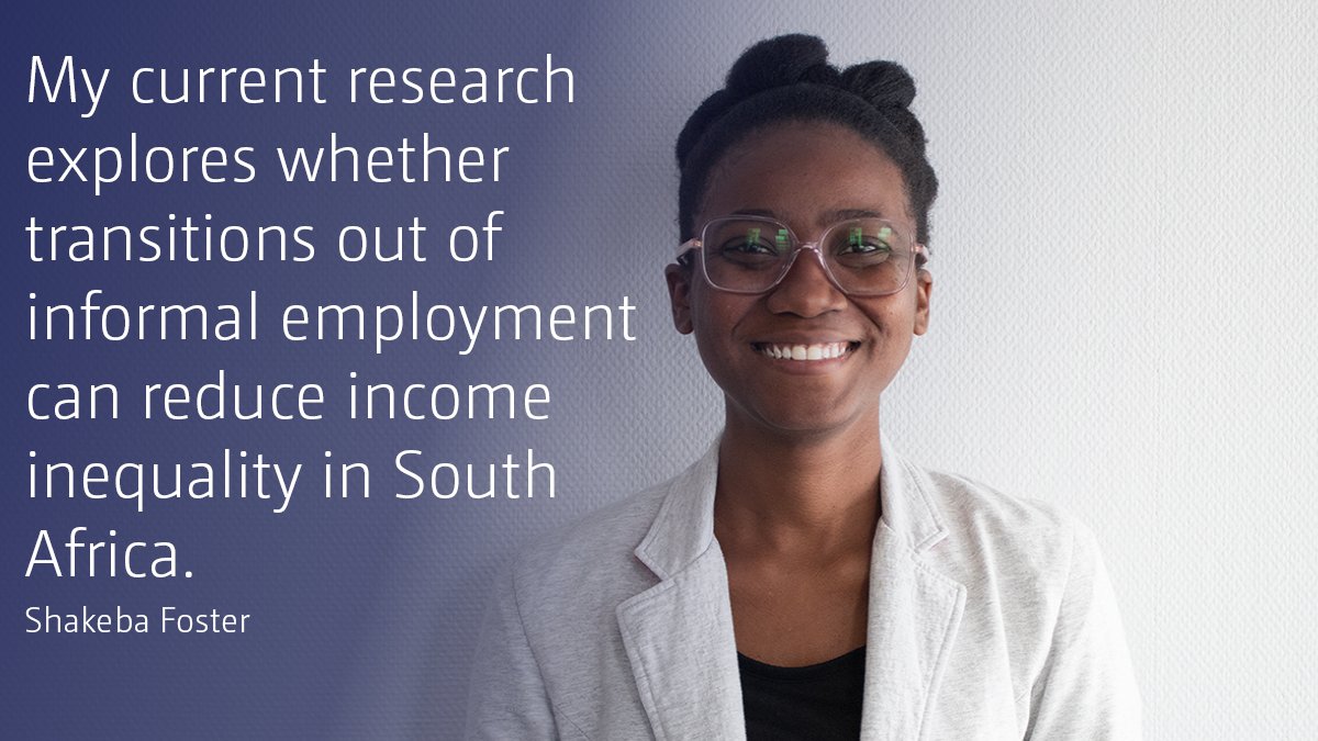 UNU-WIDER (@unuwider) on Twitter photo Meet <a href="/ShakFoster/">Shakeba Foster</a>, one of our Visiting PhDs. She's a PhD candidate at <a href="/KingsCollegeLon/">King's College London</a>. Her research interests include income inequality, the informal sector, and recovery from recessions in developing and emerging economies.
Meet our visitors: go.unu.edu/VBeHP Meet <a href="/ShakFoster/">Shakeba Foster</a>, one of our Visiting PhDs. She's a PhD candidate at <a href="/KingsCollegeLon/">King's College London</a>. Her research interests include income inequality, the informal sector, and recovery from recessions in developing and emerging economies.
Meet our visitors: go.unu.edu/VBeHP