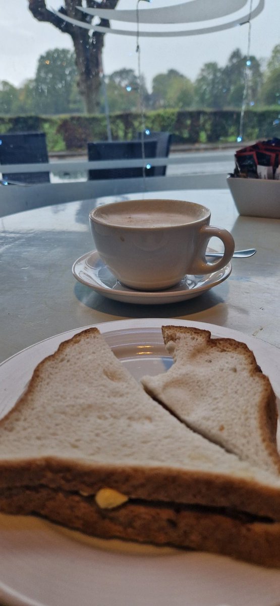 Coffe and Bacon sandwich to start the day 🔥